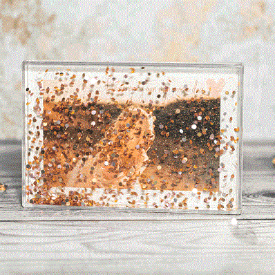 Cadre photo à paillettes